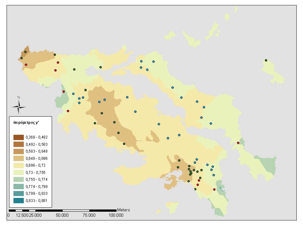 του Yδατικού Διαμερίσματος Αττικής (GR06) Σχήμα 7.