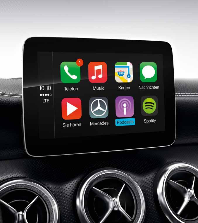 Τέλεια συνδεδεμένη. Με το Apple CarPlay TM. Το Apple CarPlay TM για iphone και το Android Auto για συσκευές Android επιτρέπουν τη βέλτιστη ενσωμάτωση για ένα τέλειο σύστημα car infotainment.