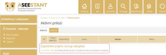 3. ПРИЈАВА НПВПГ ПРИЛПГА предаваое прве верзије рада Уредништву Пп пријави (видети упутствп 2.