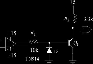 Capitolul 8 Circuite integrate digitale Impulsurile parazite pot fi eliminate şi dacă este folosit un circuit RC ca în figura 4, cu o constantă de timp mult mai mare decât intervalul de existenţă al