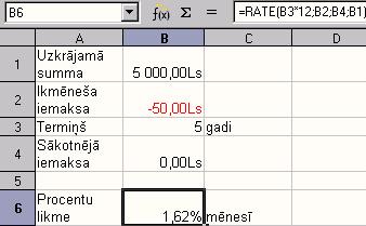 69.attēls: Pirmās iemaksas aprēķins