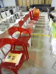 Assorted Modern Red & Orange Café Chairs