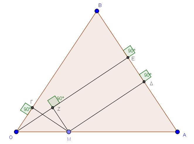 y 0 ( x ) y x y x x y 0 x d d( M, B) x x x x d d Όκσο 0 x, 0 νπόηε x 0 x x θαη 0 x 0 x x 0 x x θαη επνκέλσο d x x x x d δειαδή ζηαζεξό.