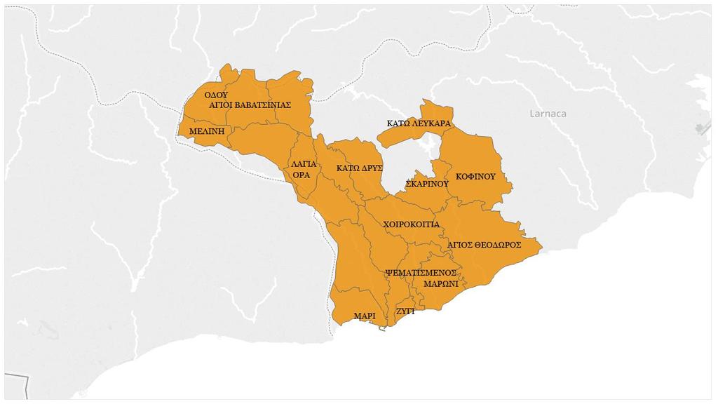 Σύμπλεγμα Ζ Αριθμός Κοινοτήτων Αριθμός Προσωπικού* Πληθυσμός 19 27 6.916 Α.Α Κοινότητες Πληθυσμός 1. ΑΓΙΟΙ ΒΑΒΑΤΣΙΝΙΑΣ 131 2. ΑΓΙΟΣ ΘΕΟΔΩΡΟΣ 663 3. ΒΑΒΑΤΣΙΝΙΑ 81 4. ΒΑΒΛΑ 52 5. ΖΥΓΙ 589 6.