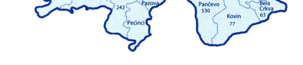 42% Prva izdan i Osnovni vodonosni kompleks Prosečno dnevno zahvatanje