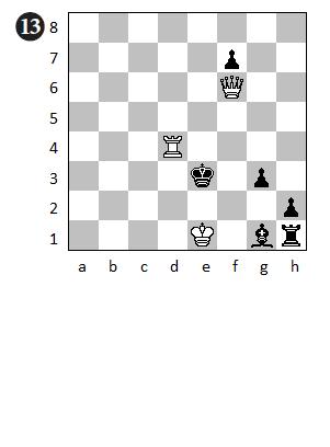 R. Prytz, Die Schwalbe, 1933 (s#2) 1.Rc4 1 g2 2.Rd4 [2,5] Lf2# 1 Kd3 2.Qd4+ [2,5] Lxd4# Αν στη θέση του διαγράμματος έπαιζαν τα μαύρα, στο 1 g2 θα ακολουθούσε 2.Qf2+ Lxf2#.