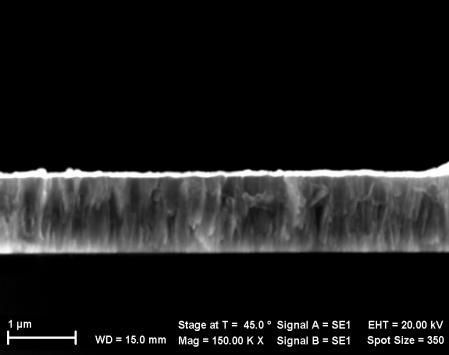 Name Durata depunere SEM pe suprafata SEM pe sectiune transversala Grosime (µm) 2h 1 1h