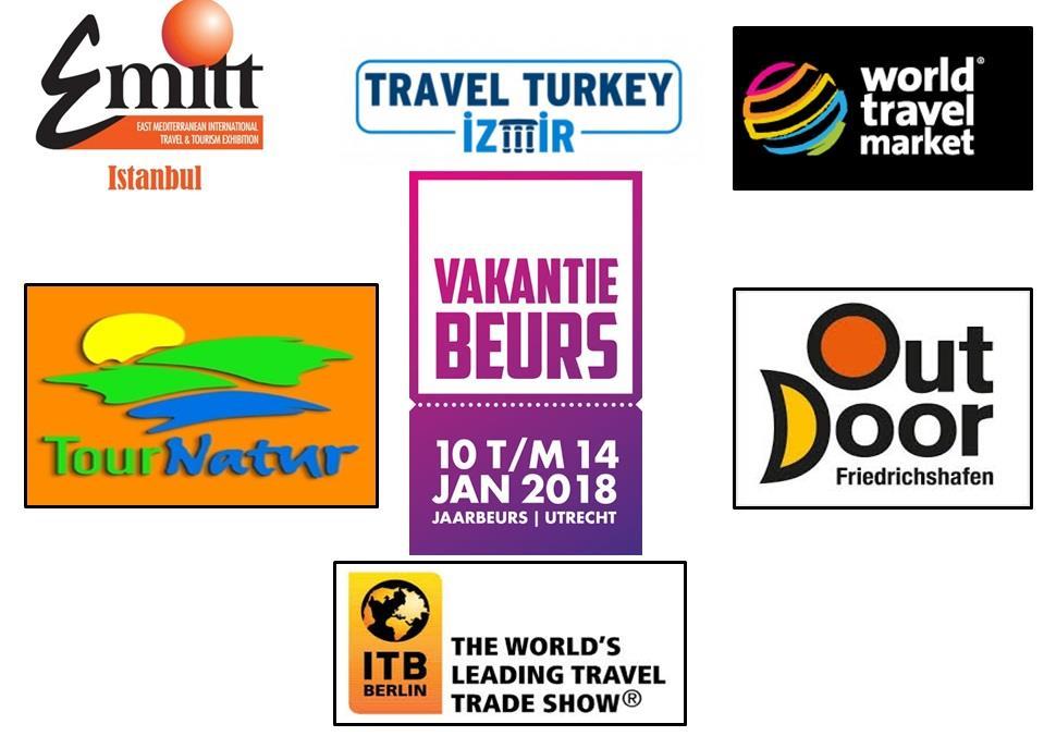 3.2.3.1. Εκθέσεις Συνεχίζουμε με Emitt, Travel Turkey Izmir, WTM, Vakantie Beurs και ITB και προγραμματίζουμε τουλάχιστον την Tour Natur για τον περιπατητικό τουρισμό στη Γερμανία.
