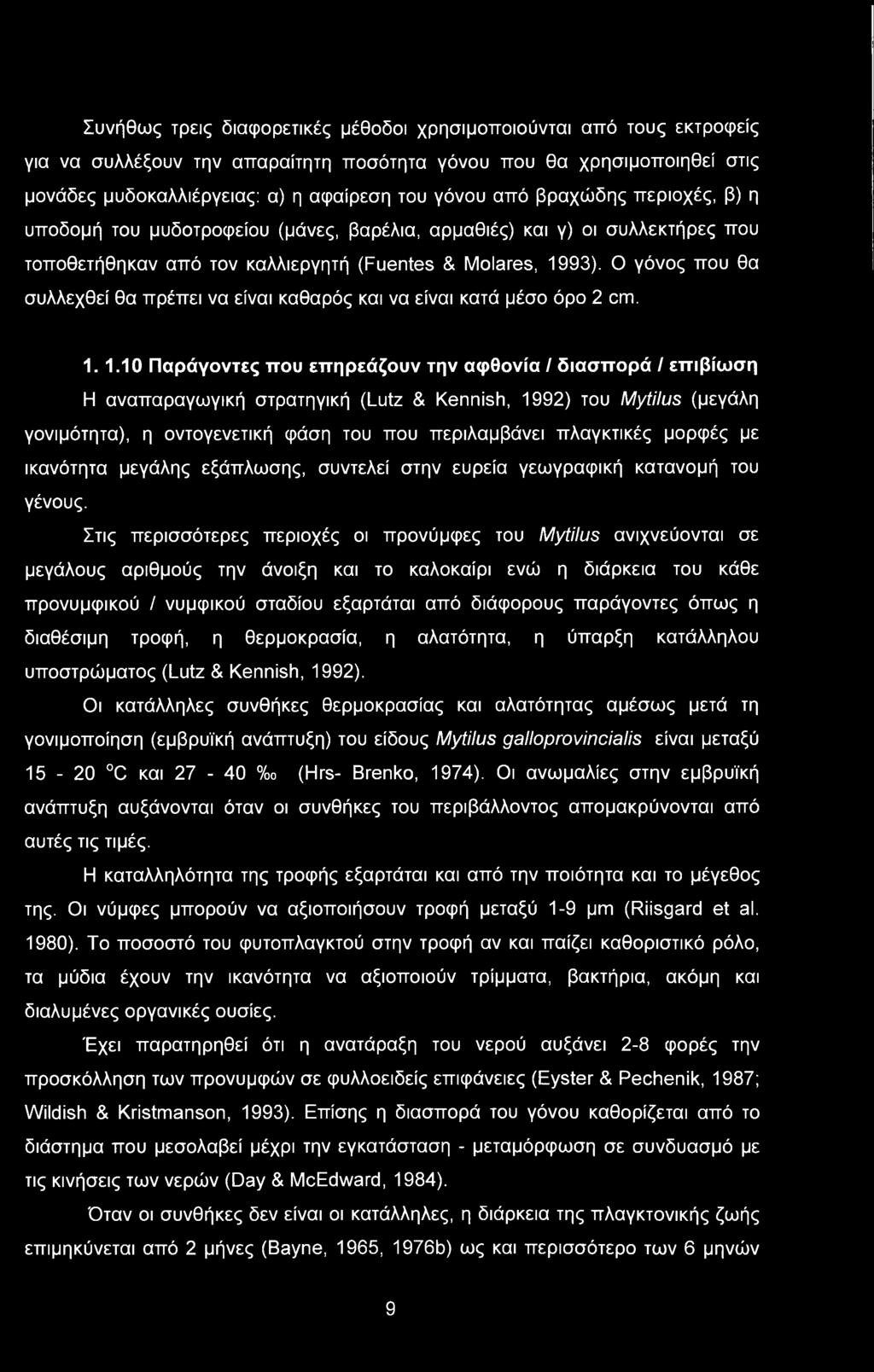 Ο γόνος που θα συλλεχθεί θα πρέπει να είναι καθαρός και να είναι κατά μέσο όρο 2 cm. 1.