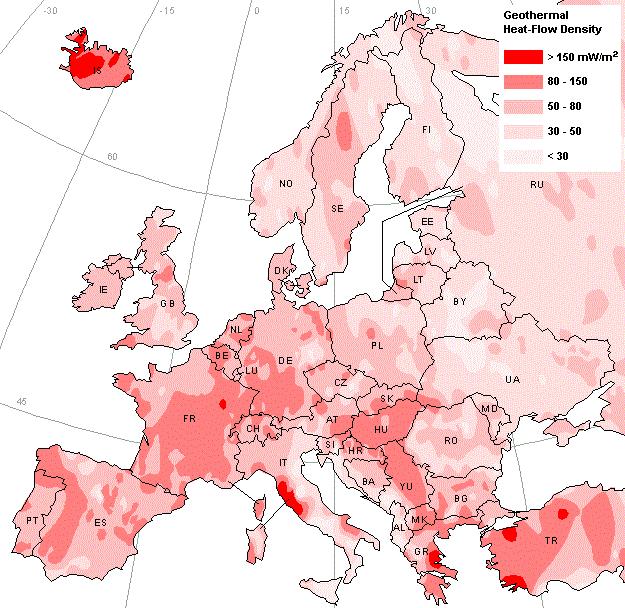 Geotermika Európa -