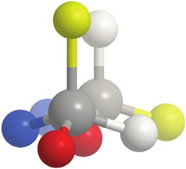 carbono asimétrico son quirais. Para o seu bo entendemento úsanse estereomodelos nos que cada substituinte unido ao carbono asimétrico represéntase cunha cor distinta.