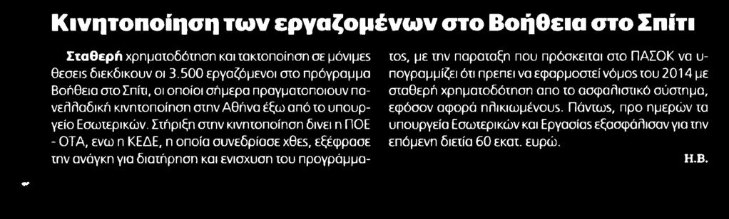 ΒΟΗΘΕΙΑ ΣΤΟ ΣΠΙΤΙ