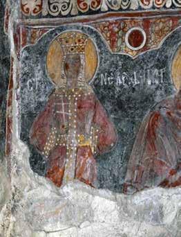 Ni{ i Vizantija XIV 461 Сл. 9а света Недеља, зона стојећих фигура источни део јужног зида цркве Успења Богородице у манастиру Режевићима Fig.