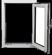 Profil 8 cm K: 1,1 W/m 2 K (stekla) Standardne dimenzije oken, 6 komorni profil, 2x zasteklitev, barva belo-belo, cene brez montaže in z 22%