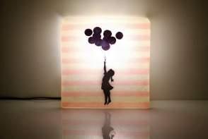 Wall Lamps #3824B balloons wall/table lamp 30 x 30 x 10 cm / e14 #3824D baby girl wall/table lamp 30 x 30 x 10 cm