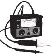 ZPA MI 316, MI 317 500 V, 250 (MI 317), 100 V, 50 V (MI 316) ( 5 ) Meranie izolačného odporu: 1 kohm až 100 GOhm (MI 316) 0,1 až 400 MOhm (MI317) testovacie DC napätia : 500 V, 100 V, 50 V (MI 316)