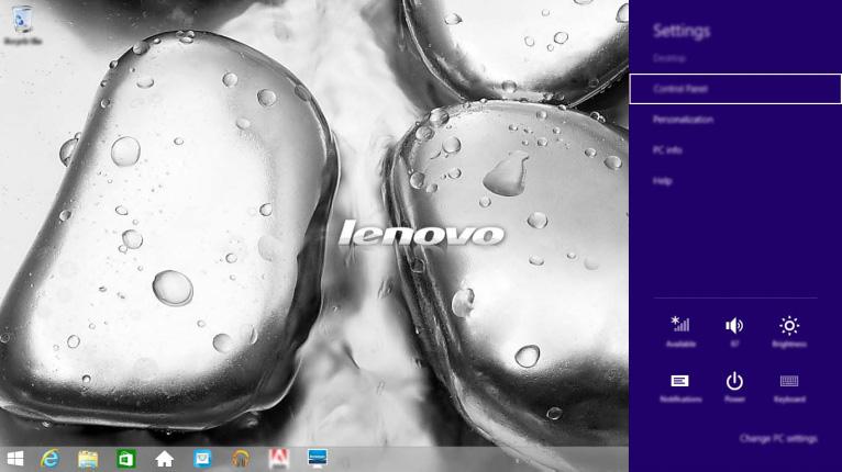 Κεφάλαιο 2. Έναρξη χρήσης των Windows 8.1 Σύμβολο Έναρξης Το σύμβολο Έναρξης είναι ένας γρήγορος τρόπος για να μεταβείτε στην οθόνη Έναρξης.