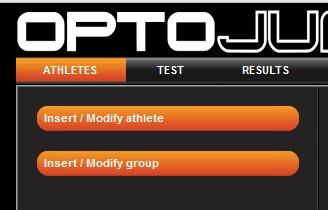 Слика 9: OptoJump За добијање вредности путем OptoJump софтвера, инсталираном на лаптопу, у опцији Athletes >