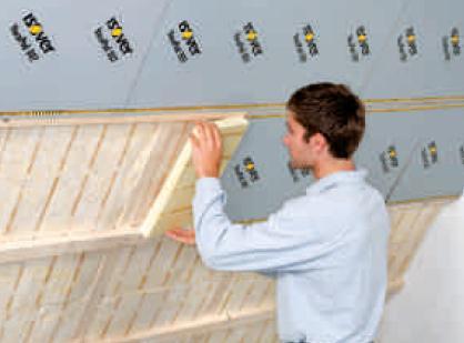 Tööjuhend seina- ja katuse paigaldusel Näide paigaldusplaanist: Puitroovitis, 28x45 mm Jätkukohad ISOVER RKL-31