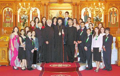 OUR ARCHDIOCESE Leading the Greek Independence Day Parade down Fifth Avenue are Archbishop