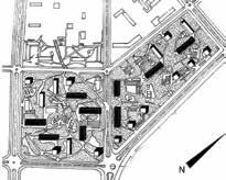 Сл.9a,b Стамбени блокови 1 и 2 на Новом Београду (Бранко Петричић, 1959-63) Fig.9a,b Residental blocks 1 and 2 at New Belgrade (Branko Petricic, 1959-63).
