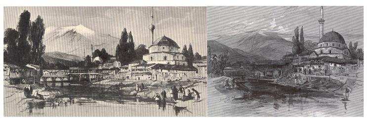 Сл. 4, Едвард Ли'р, панорама на градот, 1848 Пописот на населението во 1521 покажува зголемување од повеќе од 68% на градското население 24.