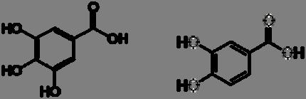 υδροξυβενζοϊκά οξέα (Εικόνα 3), τα οποία είναι παράγωγα του