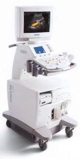 Ultrasonografia 7 Componentele ecograf: unui transductor (sondă) consola care include un