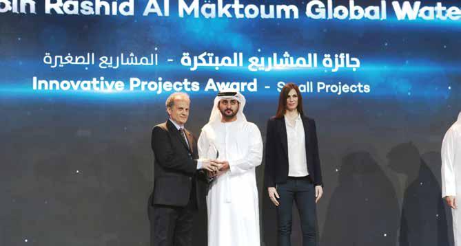 Παγκόσμιο Βραβείο Νερού από το Ίδρυμα UAE Water Aid Foundation (Suqia) Βραβεία Μία ιδιαίτερα τιμητική διάκριση αποτελεί για την Ελλάδα το 2ο Παγκόσμιο Βραβείο Καινοτόμων Έργων Mohammed Bin Rashid Al