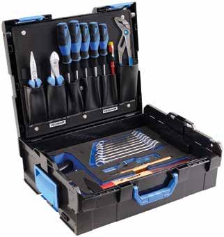 MOBILITY 11-4 ΣΥΛΛΟΓΉ ΕΡΓΑΛΕΊΩΝ STARTER σε GEDORE L-BOXX 136, 30 τεμαχίων Εργαλεία σε μετρικές διαστάσεις Με ανθεκτική καστάνια, με μοχλό επιλογής φοράς και κουμπί απασφάλισης GEDORE L-BOXX 136 με