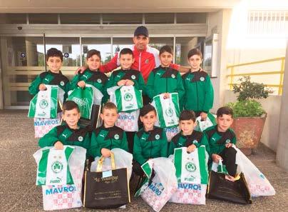 Ποδοσφαιριστές γεννηθέντες του 2008, συνοδευόμενοι από τον προπονητή τους, Μάκη Λοΐζου και αντιπροσωπεία της Ακαδημίας Ποδοσφαίρου, πέρασαν χρόνο με τα παιδιά που νοσηλεύονται στο τμήμα και πρόσφεραν