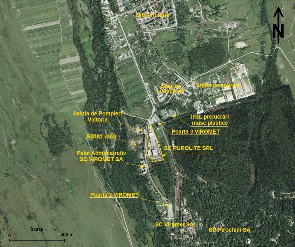 II. Prezentarea mediului în care este situat amplasamentul II.A. Descrierea amplasamentului şi a mediului în care acesta este situat II.A.1. Localizarea amplasamentului Amplasamentul S.C. PUROLITE S.