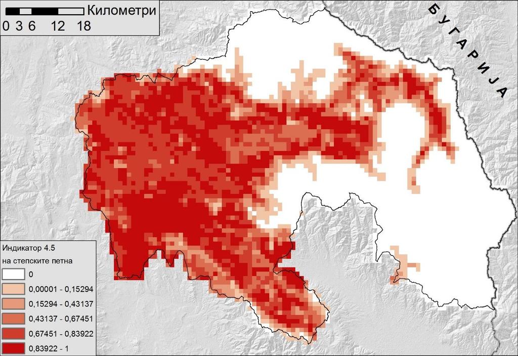 на јадрпвите петна за шумските видпви Слика 12 - Индикатпр 4.