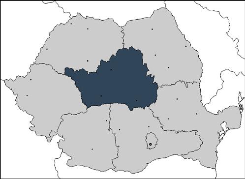 Sursa: Elaborat de Evaluator Legenda: 0% 100% Harta de mai sus indică regiunea Centru Alba Iulia ca principala destinatară a finanţărilor Măsurii 3.
