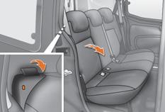 Καθίσματα 100 ΠΙΣΩ ΚΑΘΙΣΜΑ ΔΙΑΙΡΟΥΜΕΝΟ Το πίσω κάθισμα είναι διαιρούμενο κατά 2/3 προς 1/3 (αριστερά/δεξιά), ώστε να μπορείτε να τροποποιείτε ανάλογα τον