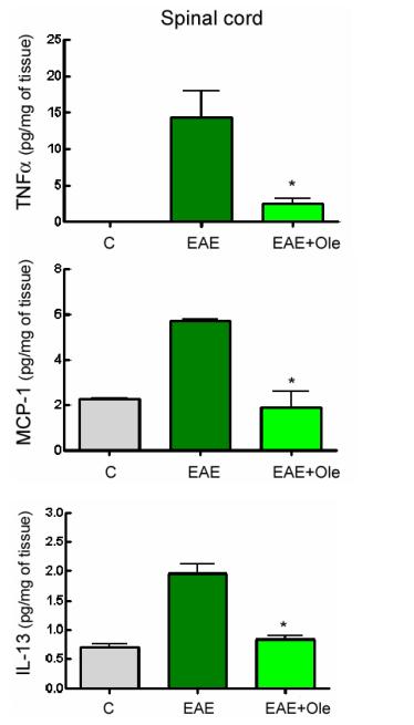 Animal model: Experimental autoimmune encephalitis (EAE) induction 10 mg/kg/day, i.