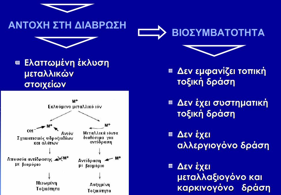 Κριτήρια επιλογής μετάλλων