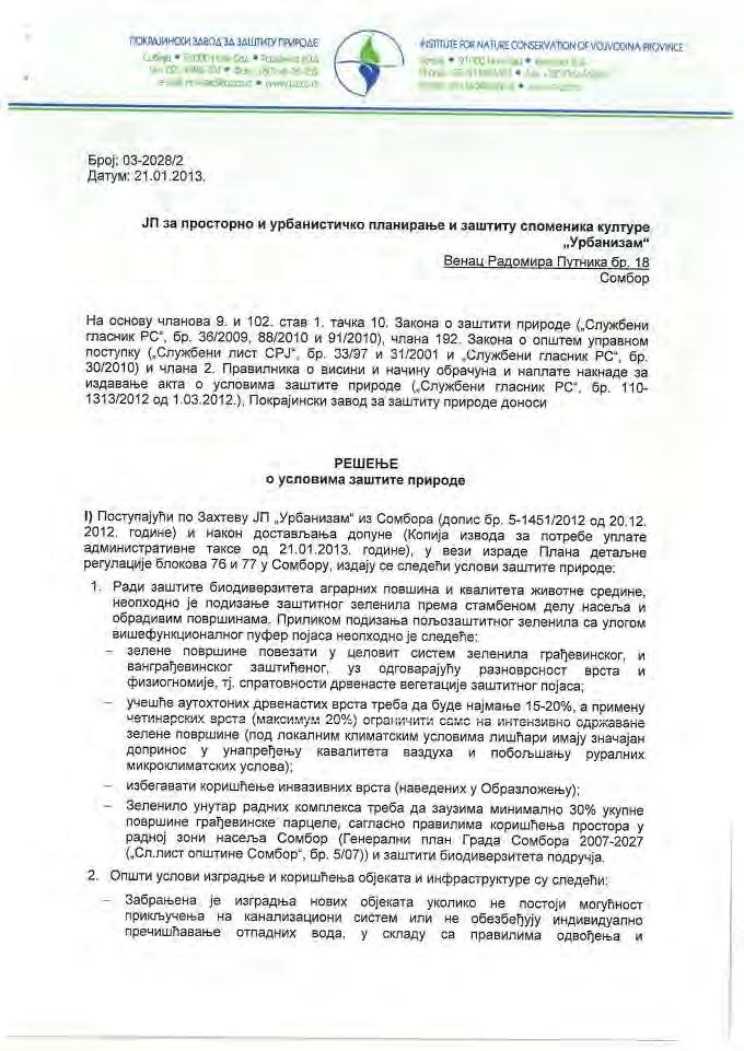 Странa 77 Службени лист Града Сомбора Број 2-14.02.2014 Тел.