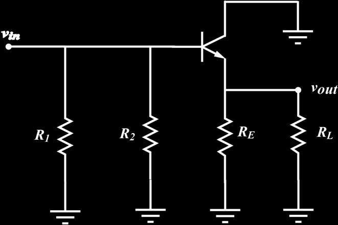 AC analiza r e 25mV = I E R = β ( r + R R ) in( base) ac e E L R = R R R in( tot ) 1 2 in( base) R s Rout =