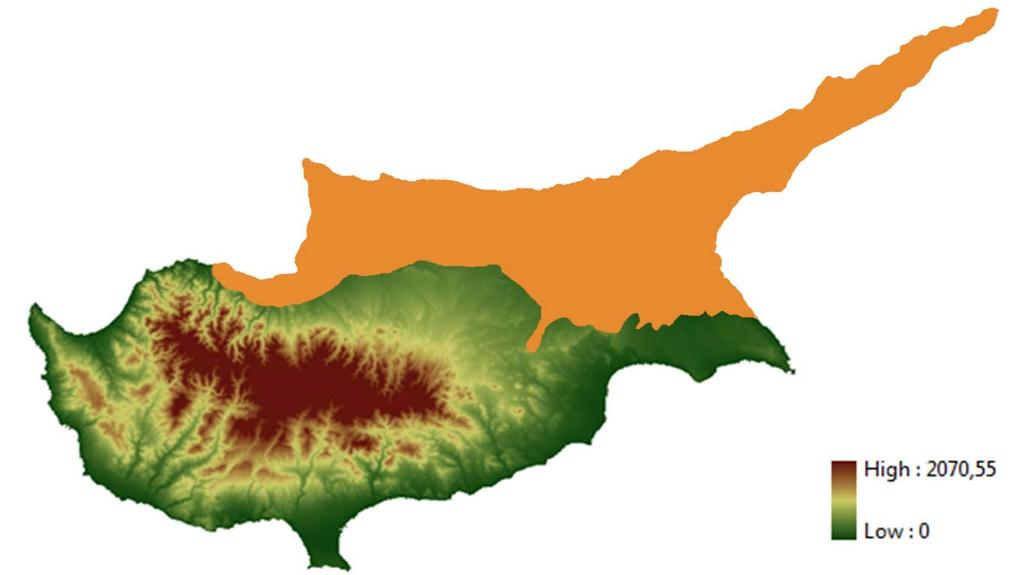 εδοµένα (1): Ψηφιακό µοντέλο εδάφους Κύπρου