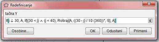 tog kruga koji predstav a h oricikl. Centar S je taqka koja predstav a presek simetrale dui XA i simetrale dui XX.
