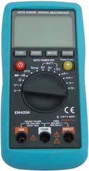 L/33 Digitalni ultietar Ručni instruenti MERNI INSTRUMENTI To -4 C low batt C V DC V C DC BTTERY piktograa L/ digit 1 1 1 V I Ω C EM42 3,5 ±(1,2%+5d) ±(3%+1d)