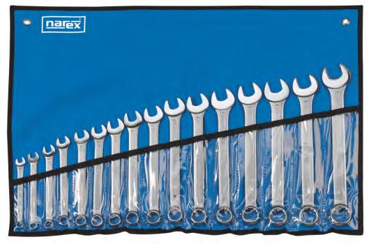 Γερμανικά Κλειδιά Μικτού Τύπου NAREX 859252 Open end wrench set, black 12 pcs ΣΕΤ 12 Επαγγελματικά