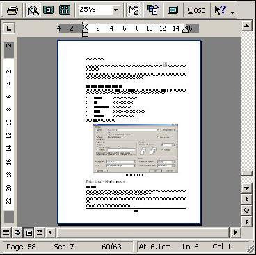 4. XEM VĂN BẢN TRƯỚC KHI IN Chọn File/Print Preview hoặc kích chọn biểu tượng trên thanh công cụ Standard.