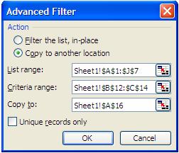 Bước 1: Tại ô từ B12 đến ô C14 tạo vùng tiêu chuẩn cho điều kiện: Tên =RIGHT(B2,3)="Anh" SV Chức vụ Bước 2: Vào Data/Filter/Advanced Filter xuất hiện hộp thoại Advanced Filter.