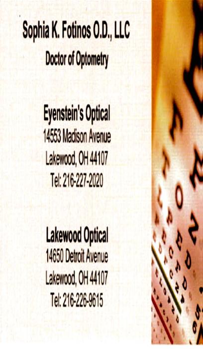 00 for a business card sized ad which will be placed on the back inside