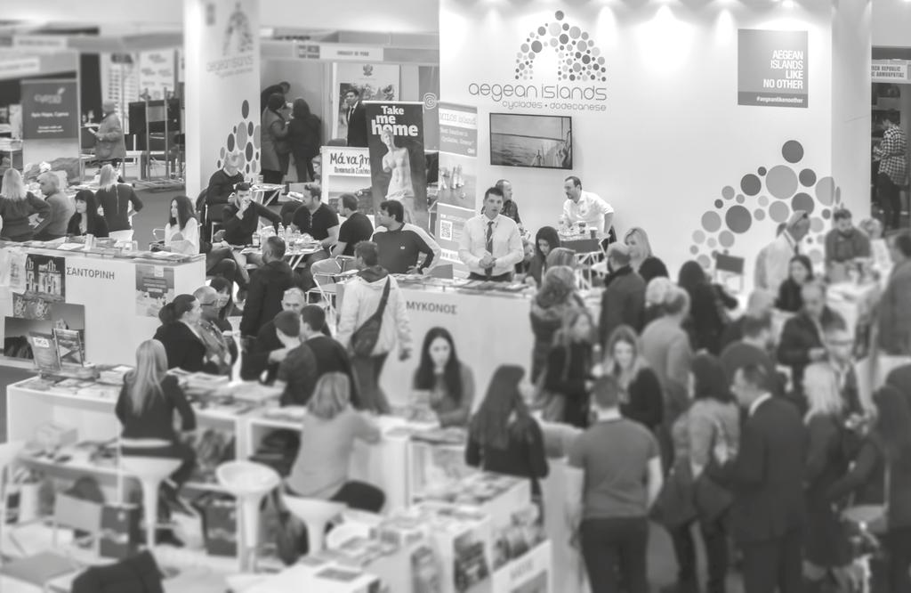 407 Εκθέτες Exhibitors** 17% Αύξηση Ξένων συμμετοχών Increase of foreign participations 120 Hosted Buyers 39% Αύξηση Διεθνών εμπορικών Επισκεπτών** Increase in International