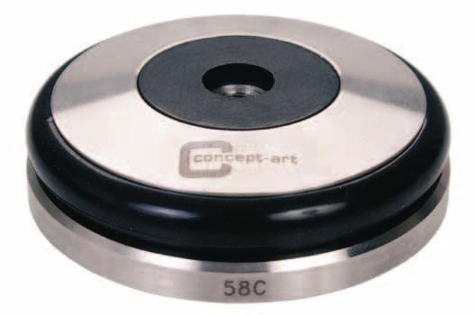 Διάμετρος mm: 53/54/55/57/58 Stainless steel flat tamper base in different diameters which can be adjusted to all tamper handles.