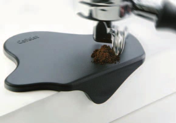 Modern, innovative design. Ideal for the protection of the work surface during tamper pressure in the filter. 19.