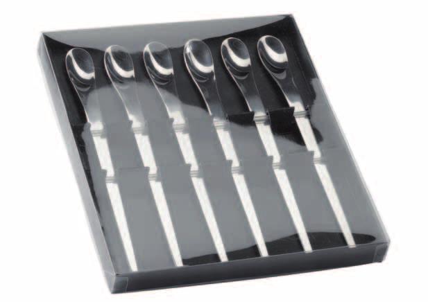 Modern impressive design Each elegant packaging contains 6 spoons Spoon length 108mm 10.